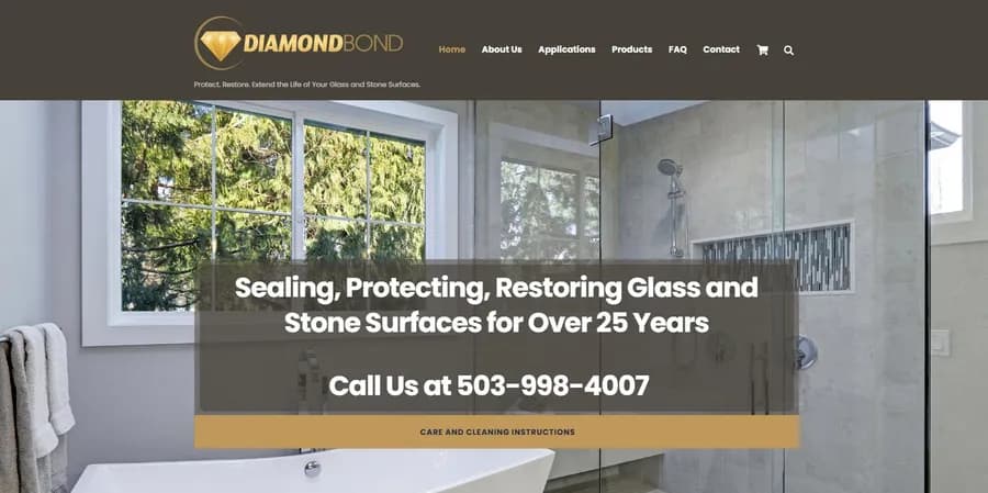 Diamond Bond Oregon website homepage